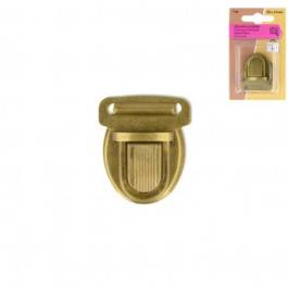 Bouton satiné Marron havane 15mm