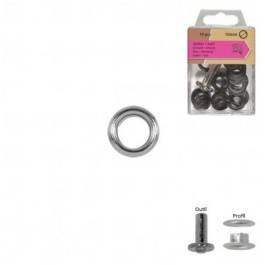 Newey – 40 œillets Métal + Outil Pose – 5,5 Mm – 20 Argent, 20 Or